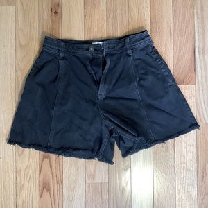 Size 26 Black Free People Amelie A-Line Shorts